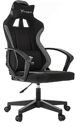 Кресло игровое Knight Optimum черный/серый крестов. пластик