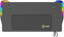 Стол игровой Cactus CS-GTZ-BK-RGB столешница ДСП черный каркас черный 127x76x63.5см