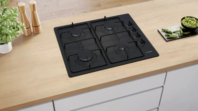 Газовая варочная поверхность Bosch PBP6C6K80Q черный