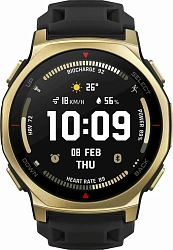 Смарт-часы Amazfit T-rex 3 Pro A2549 44мм 1.32" AMOLED корп.золотистый рем.черный разм.брасл.:140-205мм