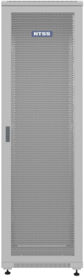 Шкаф коммутационный NTSS Премиум (NTSS-R42U6060PD) напольный 42U 600x600мм пер.дв.перфор. металл 900кг серый 510мм 86кг IP20 металл