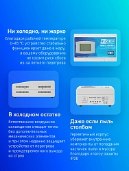 Стабилизатор напряжения Rucelf SRW.II-12000-L 12кВА однофазный белый (SRWII-12000-L)