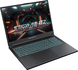 Ноутбук Gigabyte G6 Core i7 13620H 16Gb SSD1Tb NVIDIA GeForce RTX4060 8Gb 16" IPS FHD+ (1920x1200) FreeDOS black WiFi BT Cam (KF-H3KZ854KD)