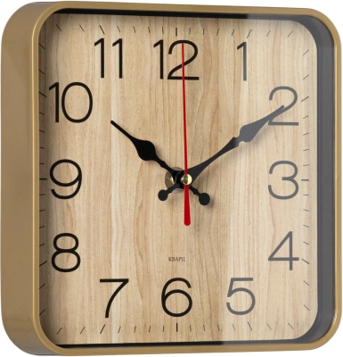 Часы настенные аналоговые Бюрократ WallC-S62P D19см бежевый (WALLC-S62P19/BEIGE)