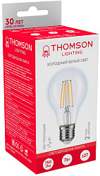 Лампа филам. Thomson Filament TH-B2330 7Вт цок.:E27 груша 220B св.свеч.бел.хол. A60 (упак.:1шт)