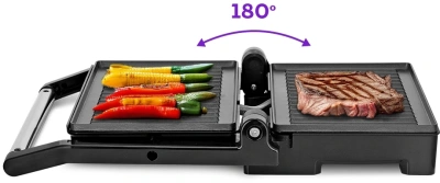 Сэндвичница Kitfort КТ-3666 800Вт черный/серебристый