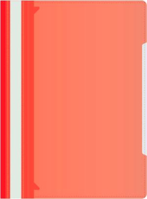 Папка-скоросшиватель Бюрократ -PS-K20RED A4 прозрач.верх.лист карм.на лиц.стор. пластик красный 0.12/0.16