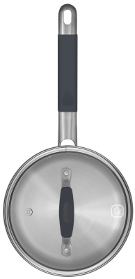 Ковш Rondell Stern RDS-008 1.9л. d=16см (с крышкой) темно-серый