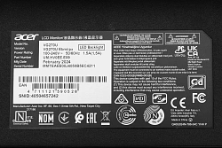 Монитор Acer 27" Nitro VG270UEbmiipx черный IPS LED 4ms 16:9 HDMI M/M матовая 250cd 178гр/178гр 2560x1440 100Hz FreeSync DP 2K 5.33кг