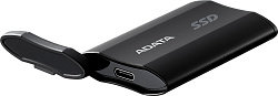 Накопитель SSD A-Data USB-C 1TB SD810-1000G-CBK SD810 1.8" черный