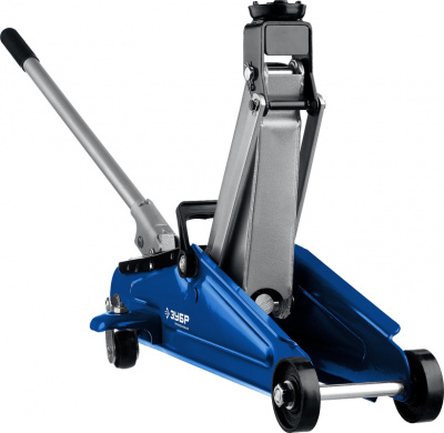 Домкрат Зубр Профессионал T50 подкатной гидравлический синий (43052-2)