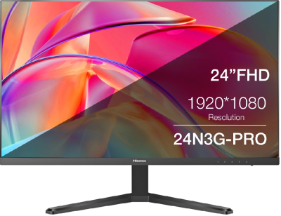 Монитор Hisense 23.8" 24N3G-PRO черный IPS LED 16:9 HDMI 250cd 178гр/178гр 1920x1080 100Hz VGA FHD 3.1кг