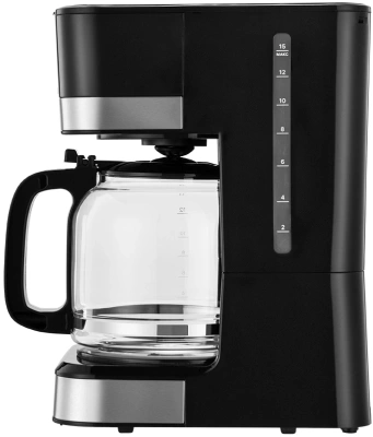 Кофеварка капельная Kitfort КТ-7627 950Вт черный/серебристый