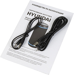 Колонка порт. Hyundai H-PAC380 черный 30W 1.0 BT/3.5Jack/USB 10м 6600mAh