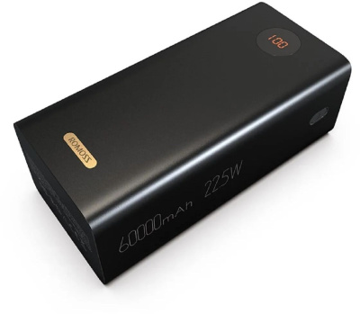 Мобильный аккумулятор Romoss PEA60 60000mAh QC3.0 22.5W 5A 3xUSB-A/USB-C черный (1560303)