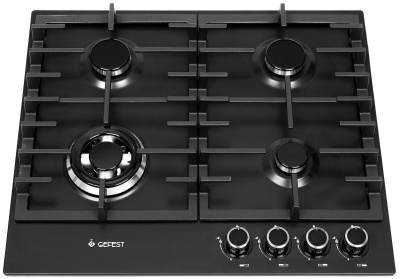 Газовая варочная поверхность Gefest ПВГ 1214-01 К2 черный матовый