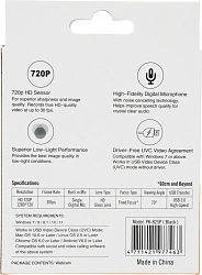 Камера Web A4Tech PK-825P черный 1Mpix (1280x720) USB2.0 с микрофоном