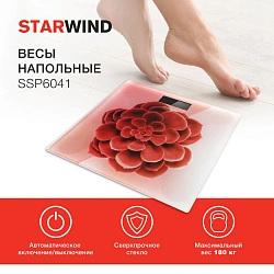 Весы напольные электронные Starwind SSP6041 макс.180кг рисунок