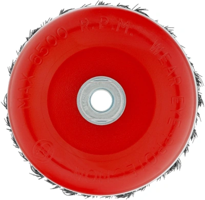 Щетка дисковая по мет. Matrix 74674 d=125мм d(посад.)=14мм (угловые шлифмашины) (упак.:1шт)