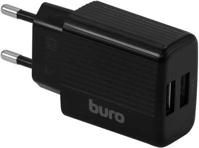 Сетевое зар./устр. Buro BUWE1 10.5W 2.1A 2xUSB универсальное черный (BUWE10S200BK)