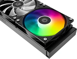 Система водяного охлаждения ID-Cooling SL360 XE ARGB Soc-AM5/AM4/1200/1700/1851 черный 4-pin 14-30dB Al+Cu LCD 350W Ret