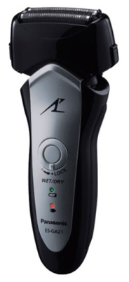 Бритва сетчатая Panasonic ES-GA21 реж.эл.:3 питан.:аккум. черный/серый