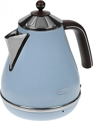 Чайник электрический Delonghi KBOV2001.AZ 1.7л. 2000Вт голубой корпус: металл/пластик