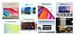 Телевизор LED Skyworth 40" 40E55G Google TV Frameless черный FULL HD 60Hz DVB-T DVB-T2 DVB-C DVB-S DVB-S2 USB WiFi Smart TV