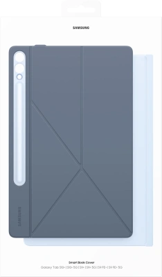 Чехол Samsung для Samsung Galaxy Tab S9+/S9 FE+/S10+ Smart Book Cover поликарбонат/полиуретан голубой (EF-BX810PLEGRU)
