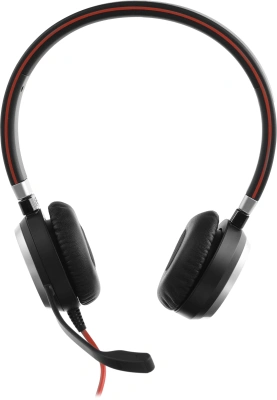 Наушники с микрофоном Jabra Evolve 40 MS черный 1.2м накладные USB оголовье (6399-823-109)