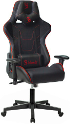 Кресло игровое A4Tech Bloody GC-400 черный/красный с подголов. крестов. пластик черный