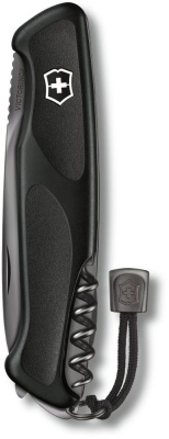 Нож перочинный Victorinox RangerGrip Onyx (0.9563.C31P) 130мм 12функц. черный подар.коробка