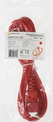 Шнур питания Lanmaster LAN-PP13/14-1.5-RD C13-С14 проводник.:3x0.75мм2 1.5м 220В 10А красный