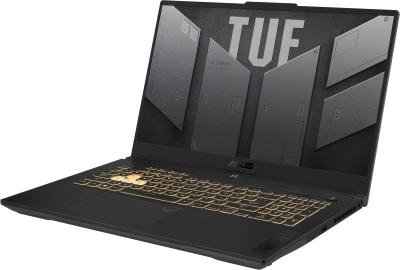 Ноутбук Asus TUF Gaming F17 FX707VJ-HX006 Core 5 210H 16Gb SSD512Gb NVIDIA GeForce RTX 3050 6Gb 17.3" IPS FHD (1920x1080) без ОС grey WiFi BT Cam (90NR0MY5-M00060)