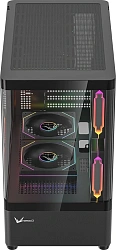Корпус Formula Crystal U1M черный без БП mATX 1xUSB3.0 1xUSB3.1 audio bott PSU