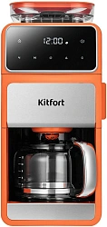 Кофеварка капельная Kitfort КТ-7622 1050Вт оранжевый/черный