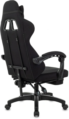 Кресло игровое Zombie Weaver черный с подголов. крестов. пластик подст.для ног пластик черный