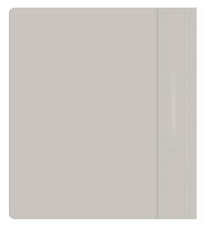 Папка-скоросшиватель Бюрократ Люкс -PSL20A5GREY A5 прозрач.верх.лист пластик серый 0.14/0.18
