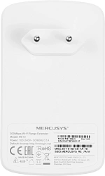 Повторитель беспроводного сигнала Mercusys ME10 N300 10/100BASE-TX белый