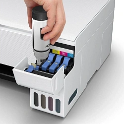 МФУ струйный Epson L3256 (C11CJ67411/421/504/524/516/519) A4 WiFi белый