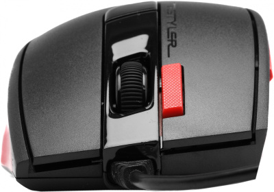 Мышь A4Tech Fstyler FM45S Air красный/черный оптическая 2400dpi silent USB 7but (FM45S AIR USB (SPORTS RED))