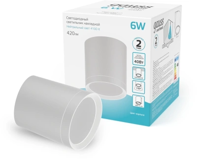 Светильник Gauss Overhead потолоч. белый (HD022)