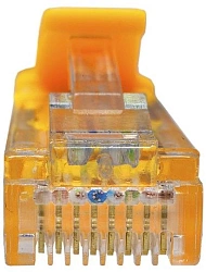 Патч-корд Suprlan 10-0162 UTP RJ-45 вил.-вилка RJ-45 кат.5E 1м желтый LSZH 26AWG