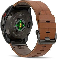 Смарт-часы Garmin Fenix 8 Pro 1.4" AMOLED корп.серый рем.песочный (010-03199-40)