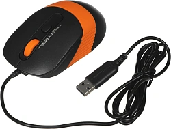 Мышь A4Tech Fstyler FM10 черный/оранжевый оптическая 1600dpi USB 4but (FM10 ORANGE)