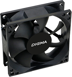 Вентилятор для корпуса Digma DFan-80 80х80x25 черный 3-pin 4-pin (Molex) 23дБ Ret