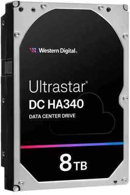 Жесткий диск WD SATA-III 8TB WUS721208BLE604 Ultrastar DC HC340 512E (7200rpm) 256Mb 3.5"