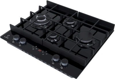 Газовая варочная поверхность Lex GVG 644 T BL черный