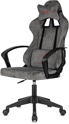 Кресло игровое Zombie Instinct серый Light-19 крестов. пластик