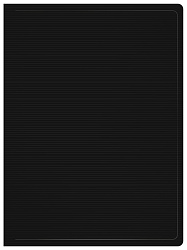 Папка с 100 прозр.вклад. Бюрократ DeLuxe DLVBOX100BLCK A4 пластик 0.7мм черный в коробе